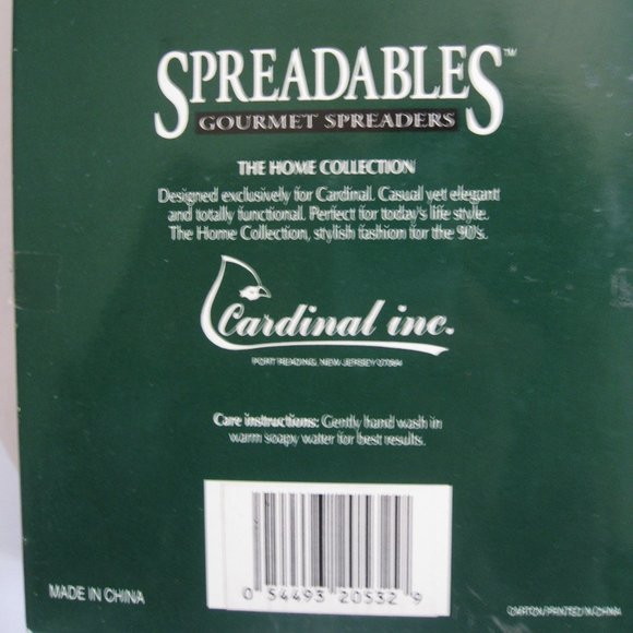 Cardinal Spreadable Gourmet Spreaders Set of 4 Home Collection 4.75" Garden - Picture 14 of 16